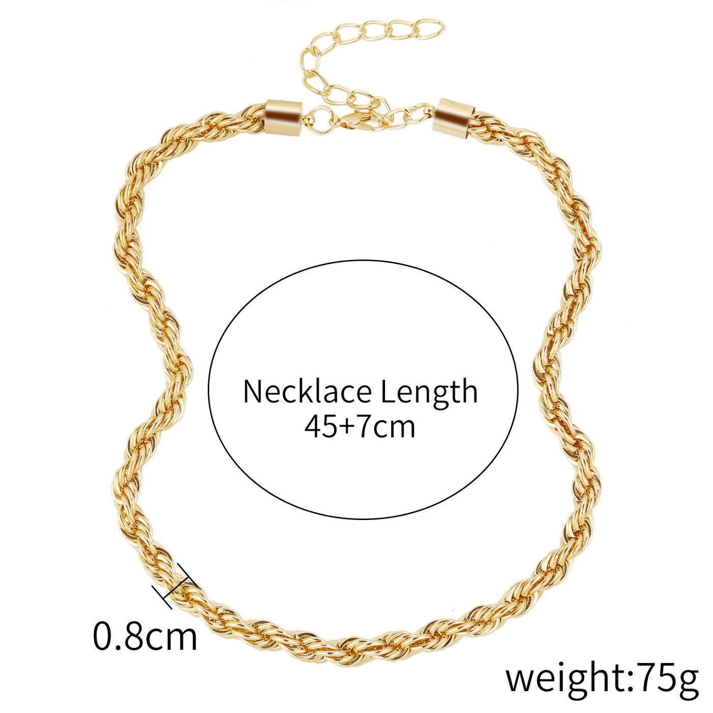 Necklace Female Twist Chain Necklace