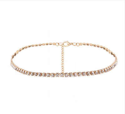 Temperament necklace with diamonds female clavicle necklace necklace