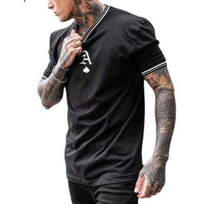 New Men's Casual Round Neck Short Sleeve T-shirt