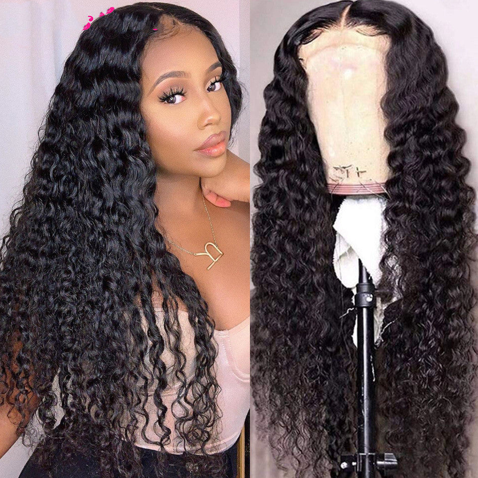 Wig European And American Shunfa Real Hair Lace 4x4 Headgear