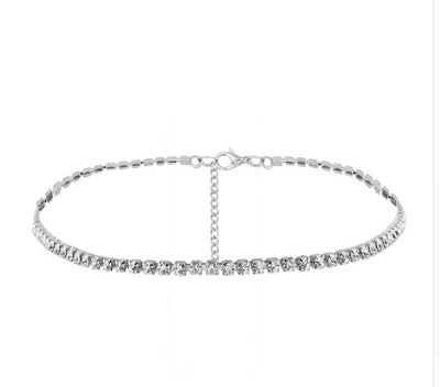 Temperament necklace with diamonds female clavicle necklace necklace