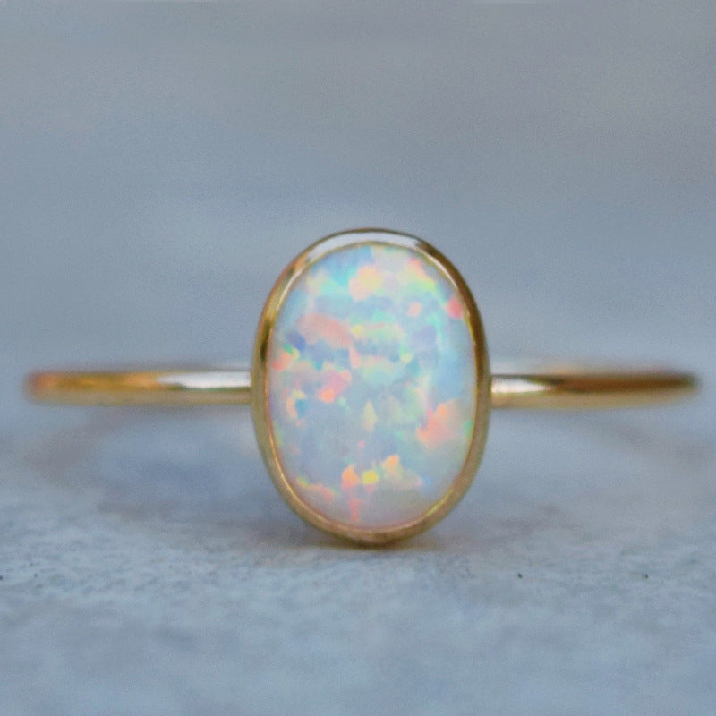Gold Opal Ring For Women Rings