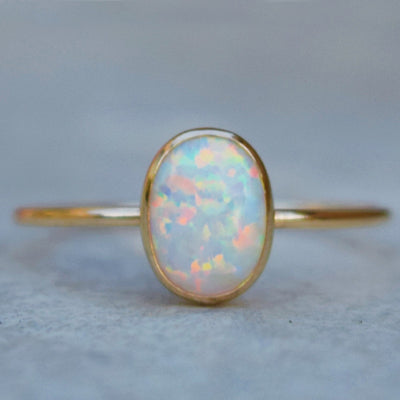 Gold Opal Ring For Women Rings