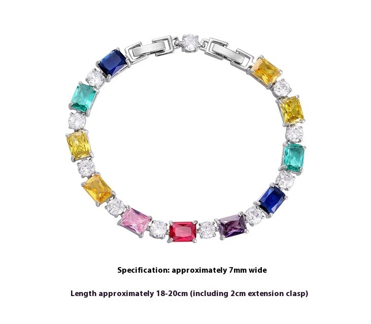 Colored Zircon Bracelets For Men And Women