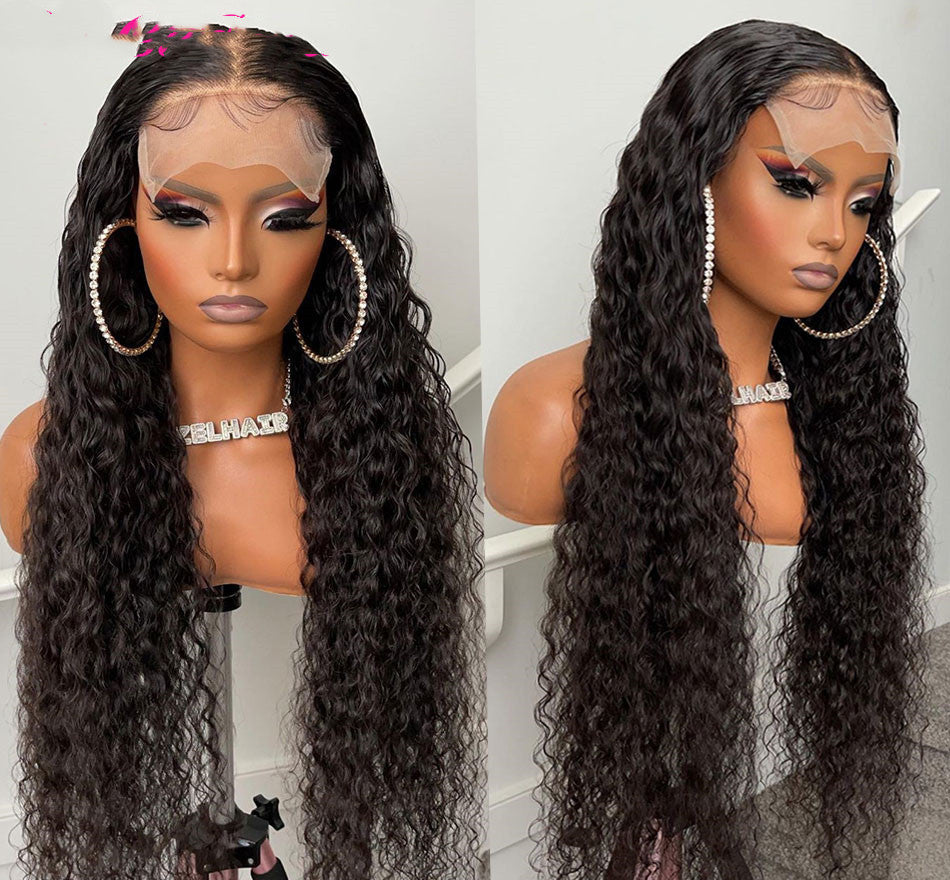 Wig European And American Shunfa Real Hair Lace 4x4 Headgear